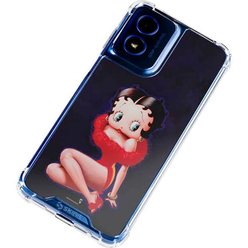 Betty Boop Red Dress Moto G 5G (2024) Clear Case